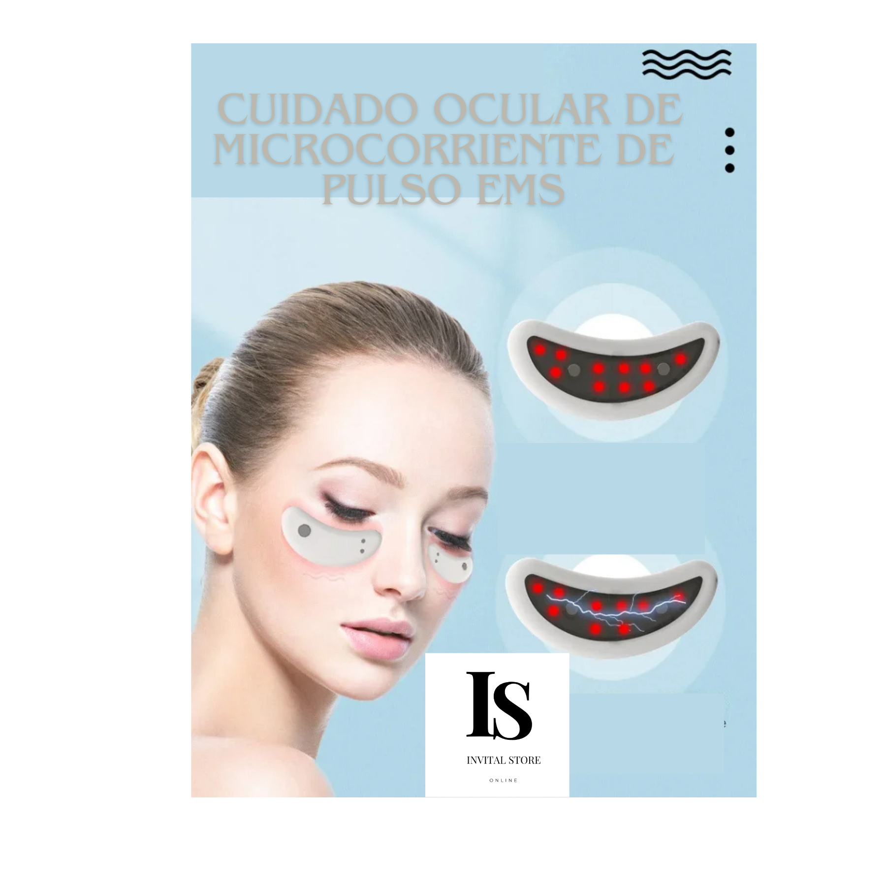 MASAJEADOR OCULAR CON ALMOHADILLAS